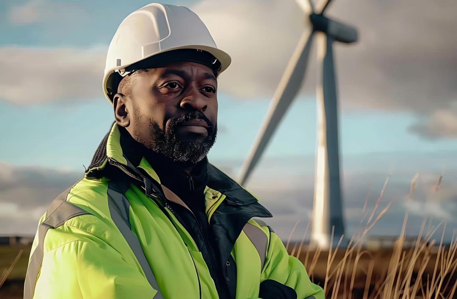 Técnico revisando panel de control de sistema de almacenamiento